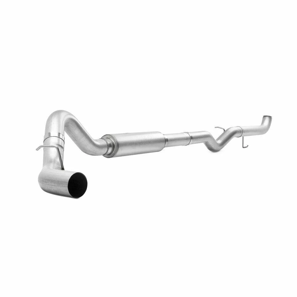4" AL Downpipe-Back Exhaust w/ Muffler No Tip GM Duramax 2007.5-2010 6.6L