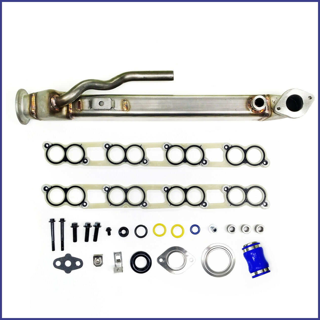 Upgraded EGR Cooler Kit & Gaskets For Ford F-250 350 6.0L Powerstroke Diesel Turbo